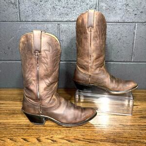 Durango Brown Leather Western Cowboy Boots Women’s 7.5 Mid Calf